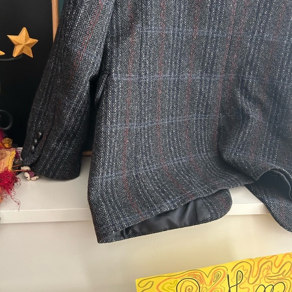 Vintage 80s Sears Blazer Wool Blend Suit Coat Jacket Size 42 R - Picture 13 of 16